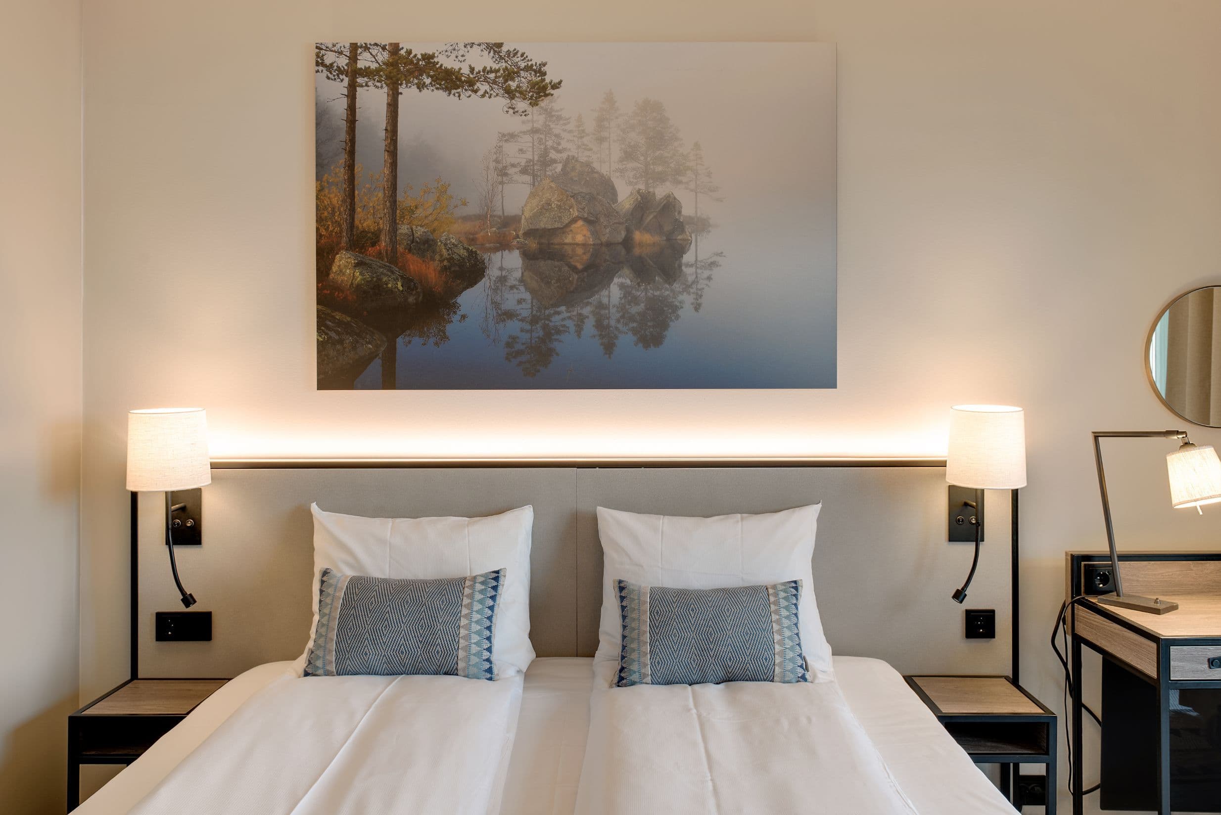 bed hotel interior